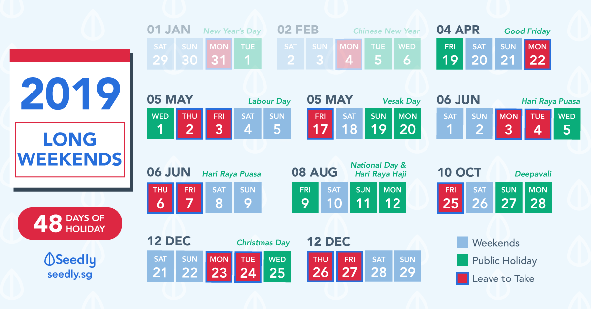 Singapore Public Holidays 2024 Long Weekends Calendar, 45 OFF