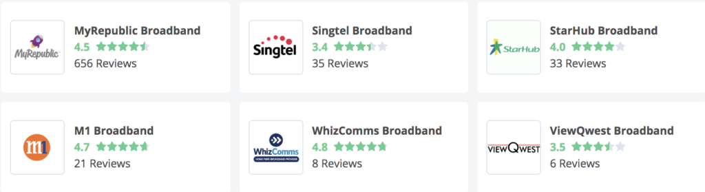 Reviews on broadband Singapore