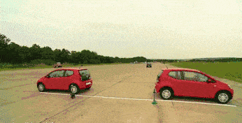 Black Car Stunt Parking