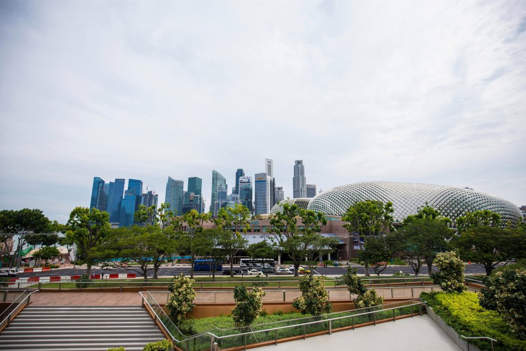 Marina Square Roof Garden Singapore Grand Prix View