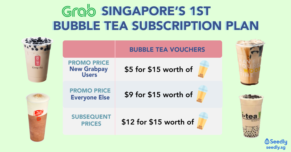 Grab Launches Singapore s First Bubble Tea Subscription Plan Today