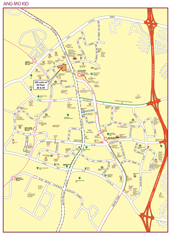 Ang Mo Kio Nov 19 HDB BTO Sales Launch Map