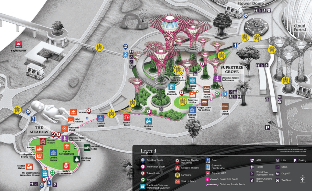Christmas Wonderland 2019 Gardens By The Bay Map