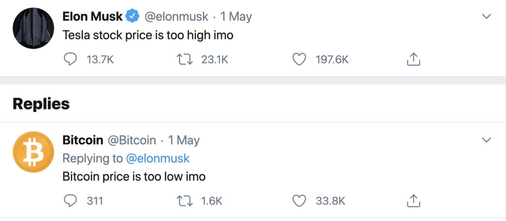 Elon Musk's Tweet About Tesla's High Stock Price Wipes USD$14 Billion