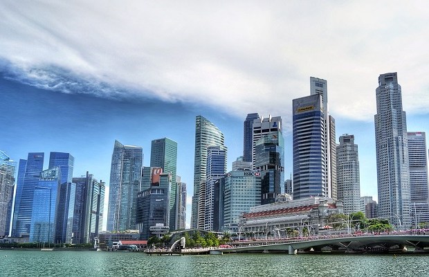Buildings by Singapore River