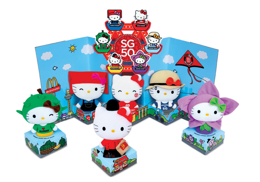 McDonald's Japan Happy Meal gives out 50 different Hello Kitty dolls