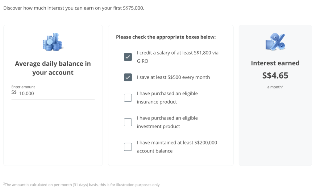 ocbc 360 account calculator