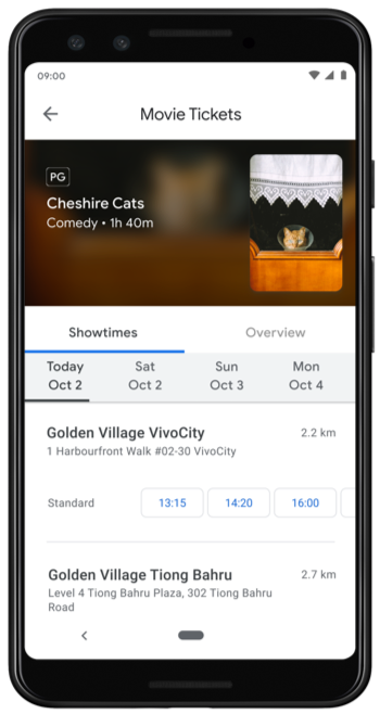 Book Movie Tickets through Google Pay
