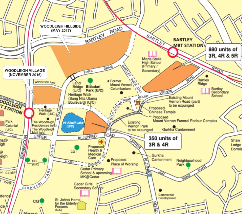 Toa Payoh (Bidadari) HDB BTO November 2020 Map